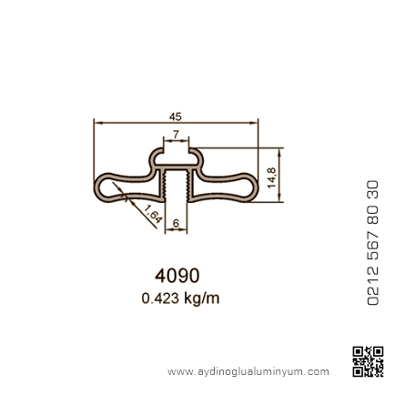 aluminyum-profil-dusakabin-4090